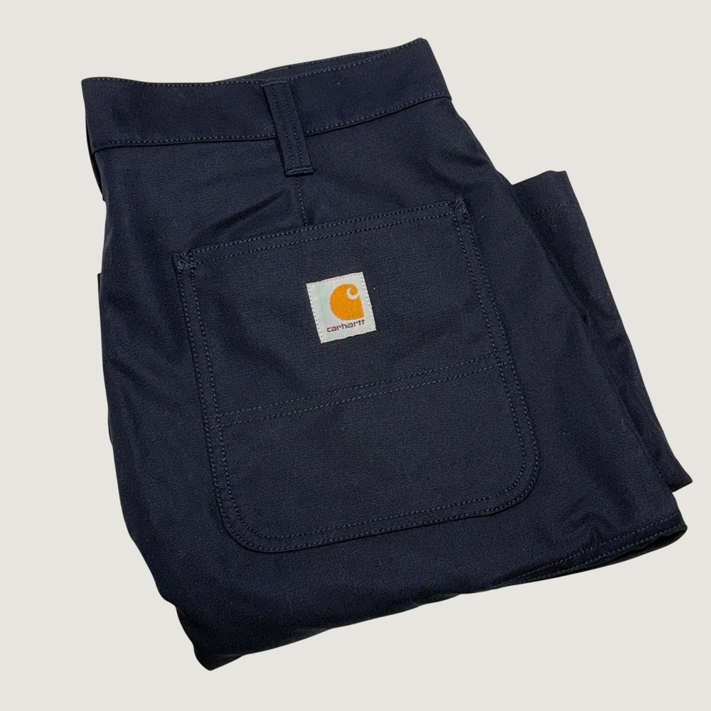 Carhartt 103111 412 Shorts Mens 32 Navy Blue Original Fit Canvas Work Utility